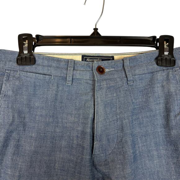 Abercrombie & Fitch Langdon Slim Fit Chino Pants Mens 29x30 Blue Stretch Cotton - Picture 7 of 16